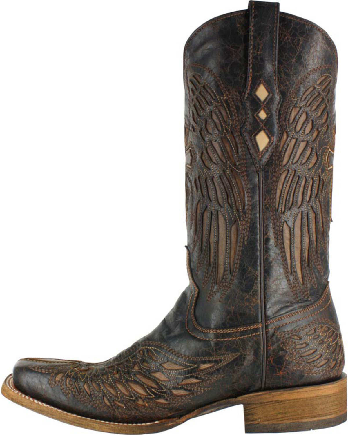 Corral Men's Square Toe Wing and Cross Western Boots | Boot Barn