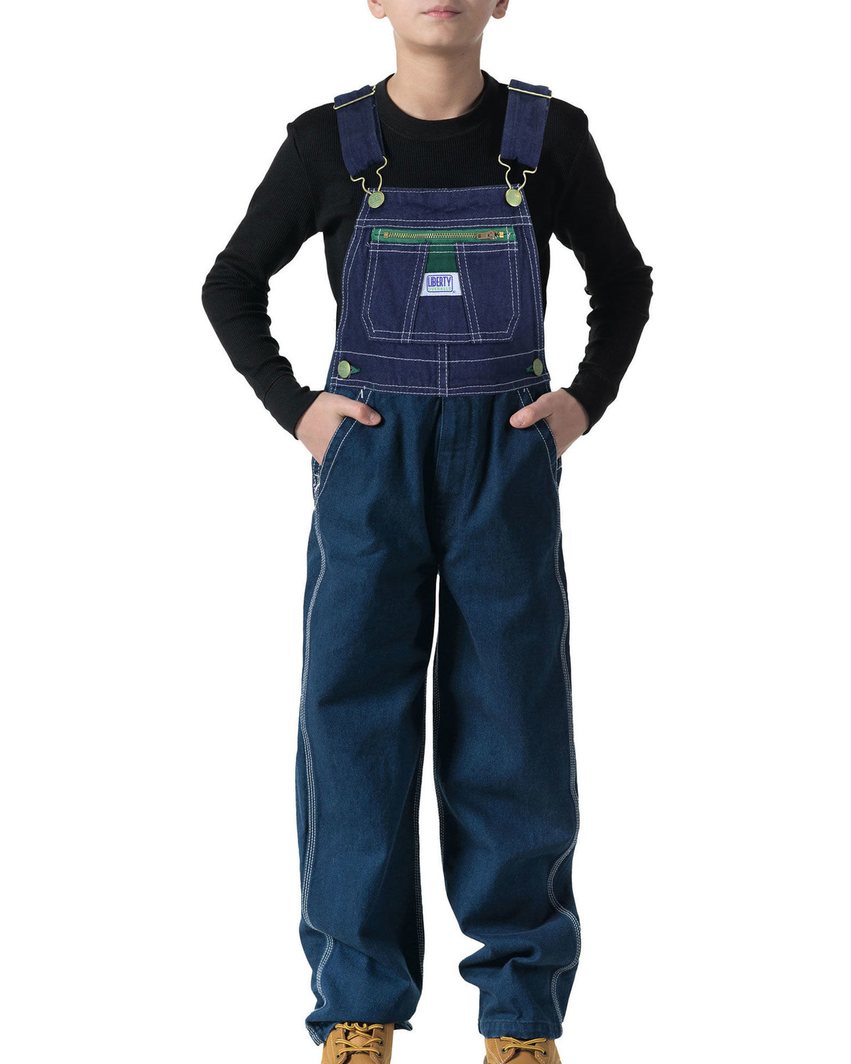 Walls Boys' Liberty Denim Bib Overalls Boot Barn