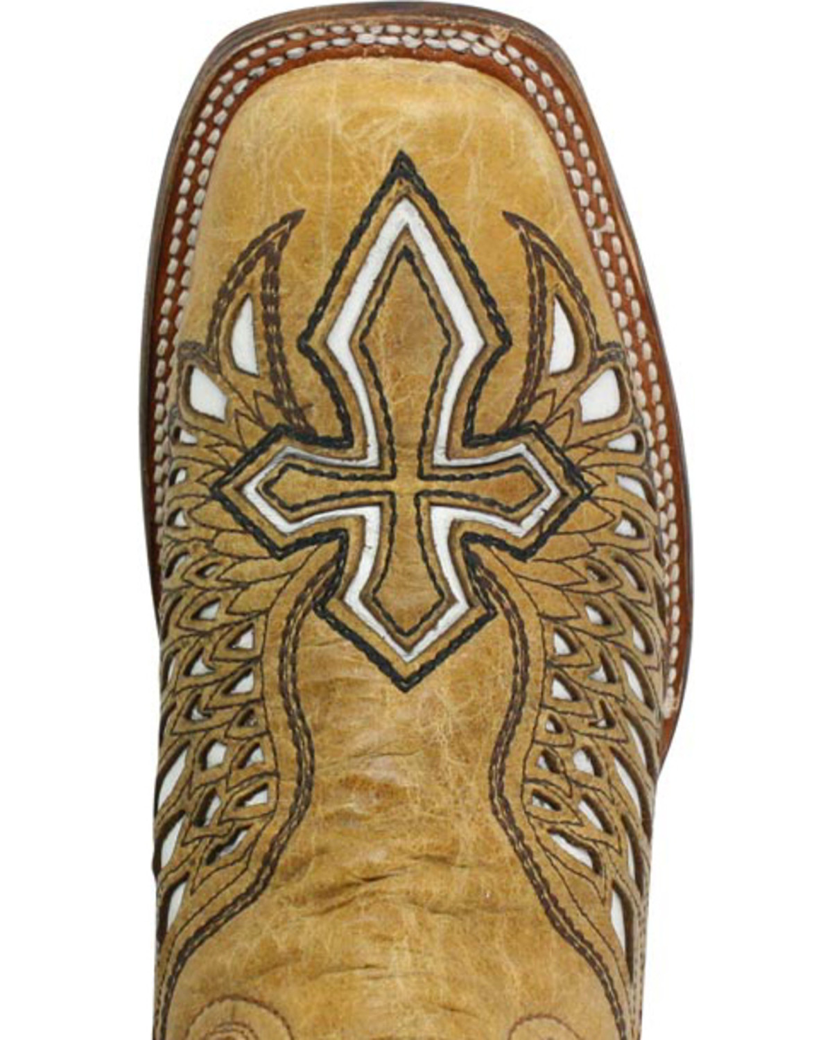Corral Men's Square Toe Wing and Cross Inlay Western Boots Boot Barn