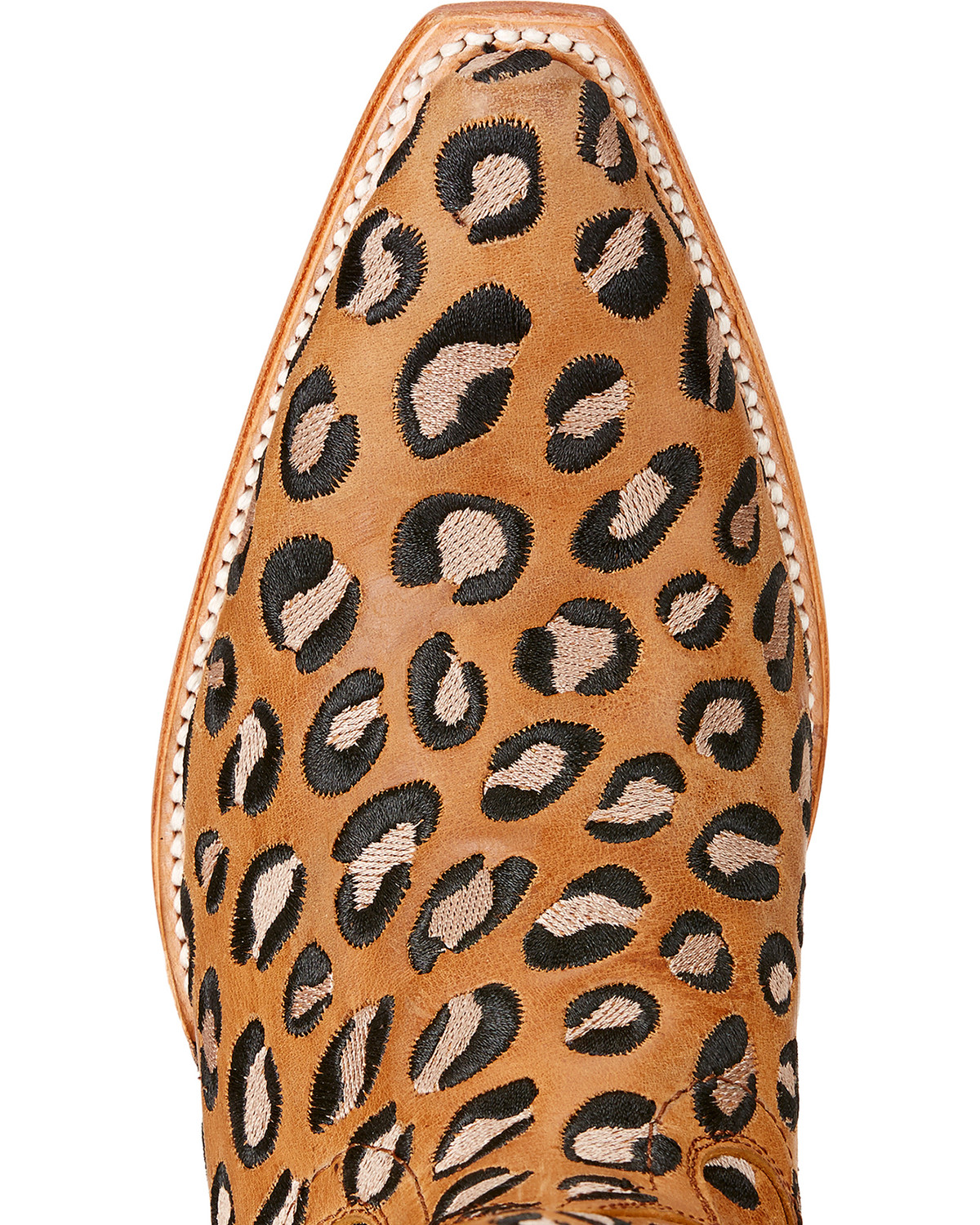 western leopard booties