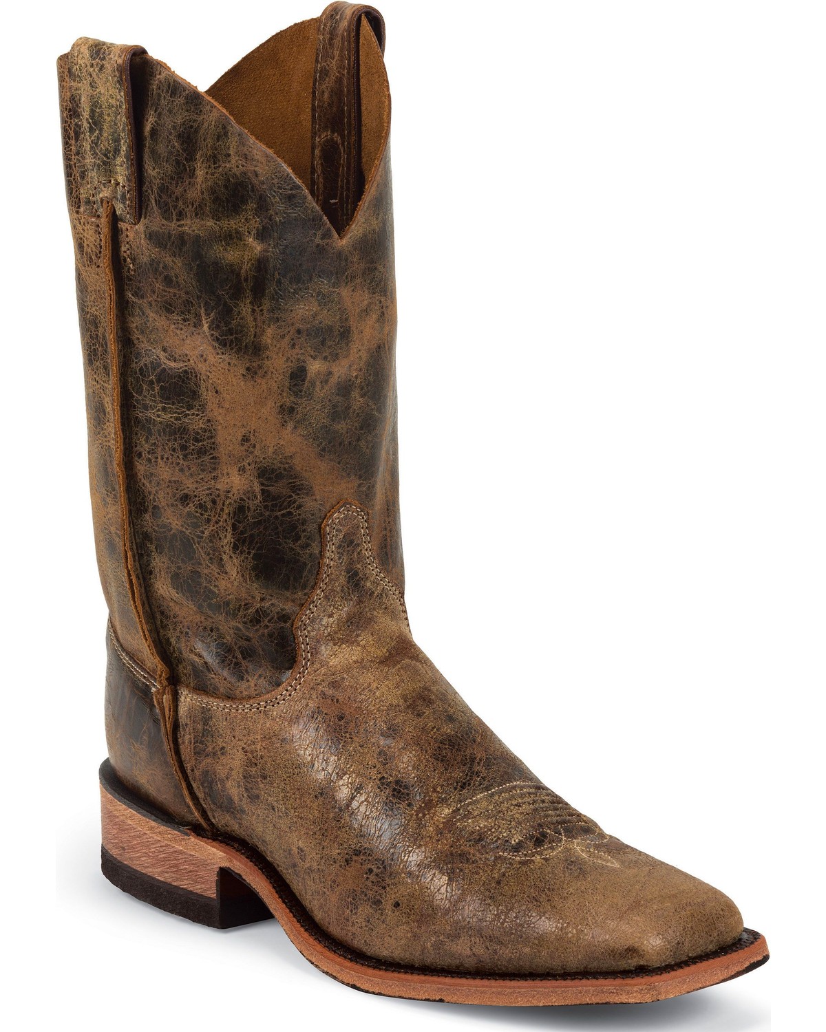 mens black distressed cowboy boots