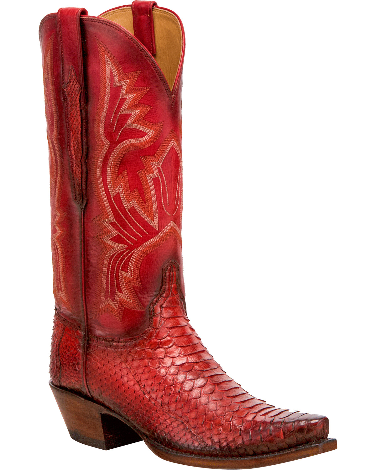 women's python western boots