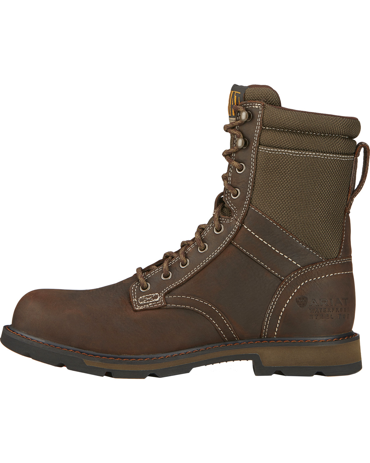 Ariat Men's 8" Groundbreaker Waterproof Steel Toe Work Boots | Boot Barn