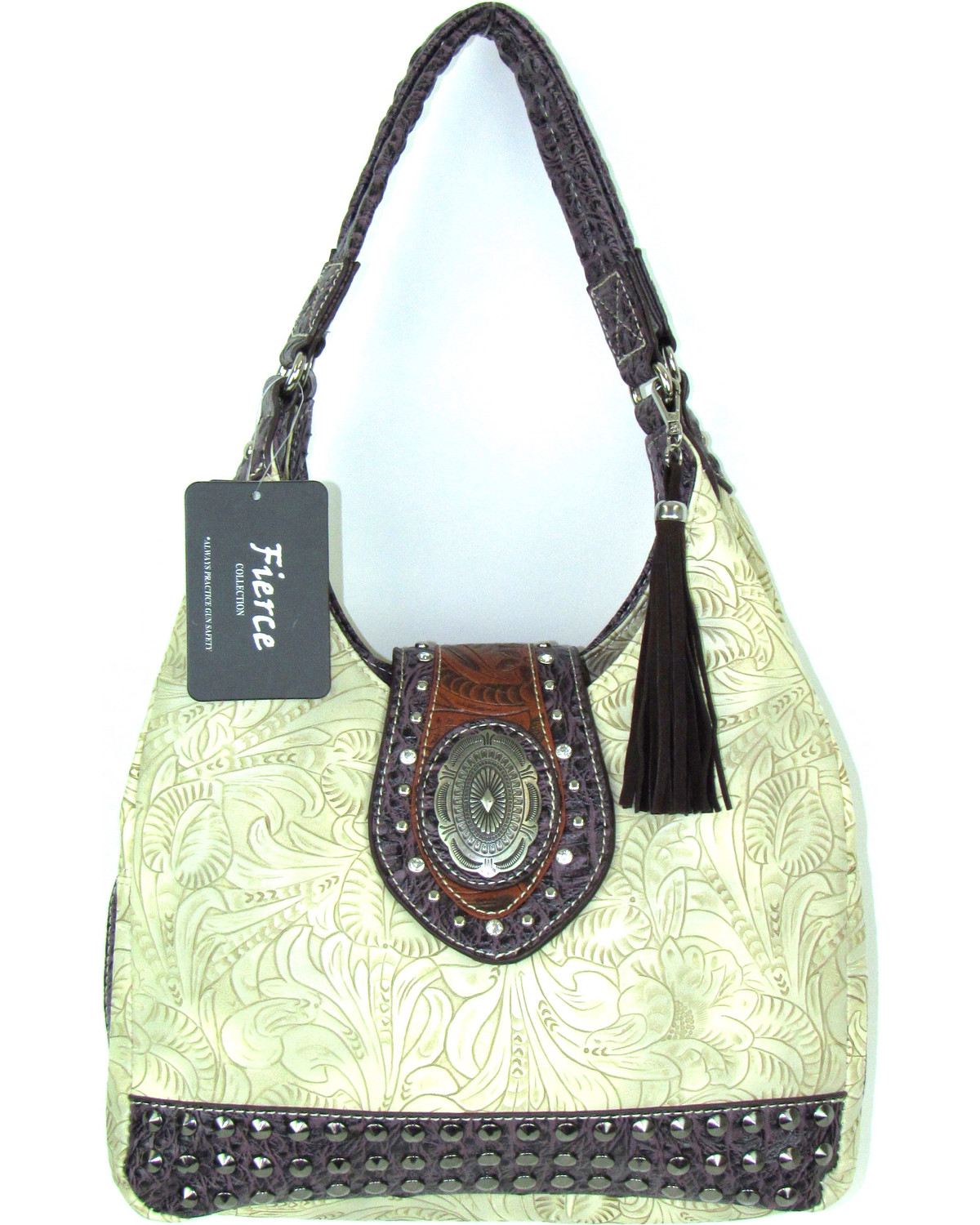 Savana Women's Fierce Tooled Design Conceal Carry Purse Boot Barn