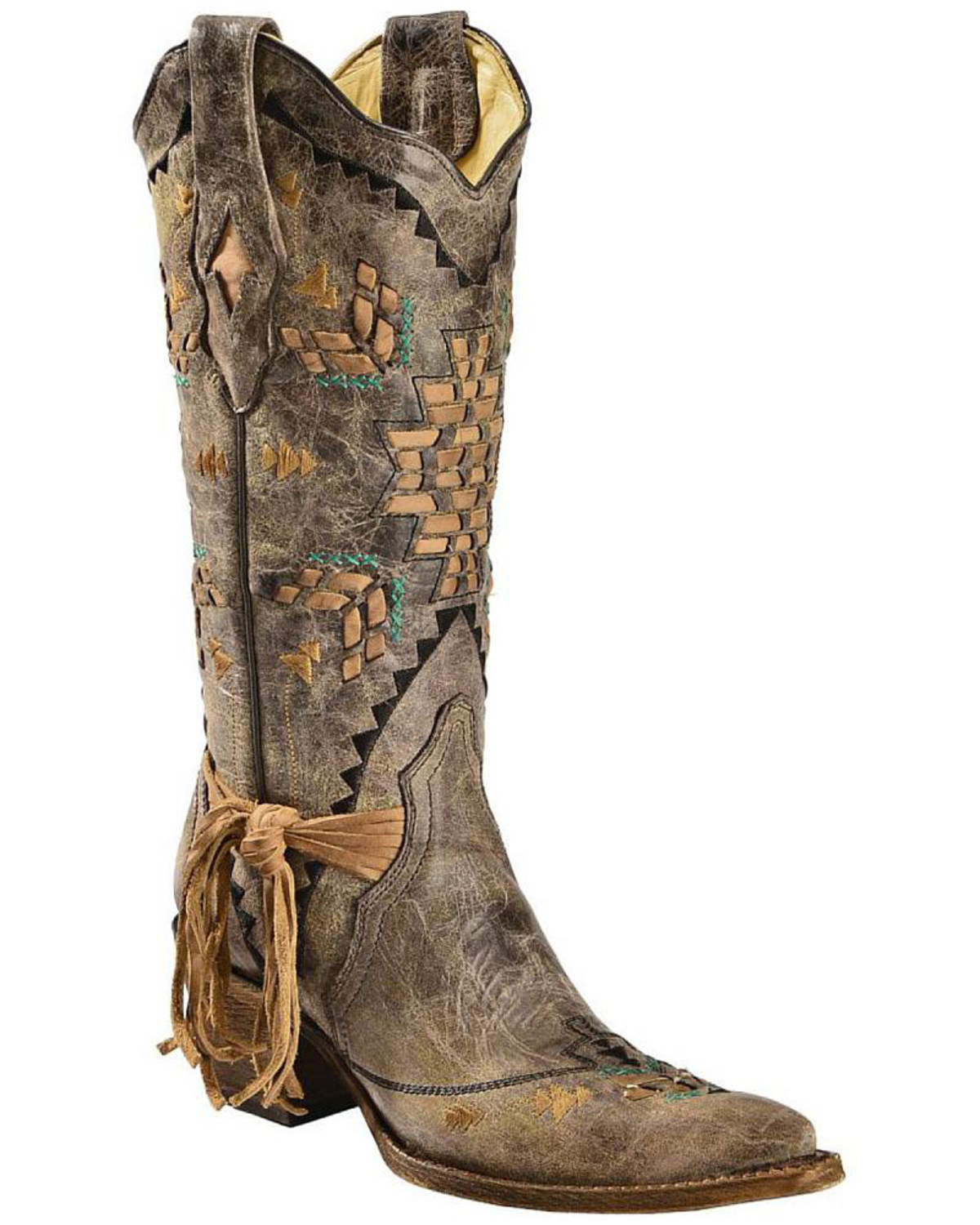 Corral Women's Laser Woven Western Boots  Boot Barn