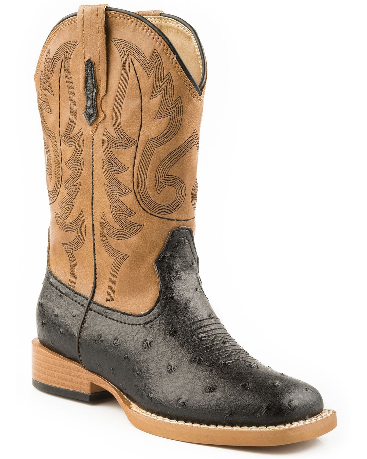 Roper Youth Ostrich Print Western Boots | Boot Barn