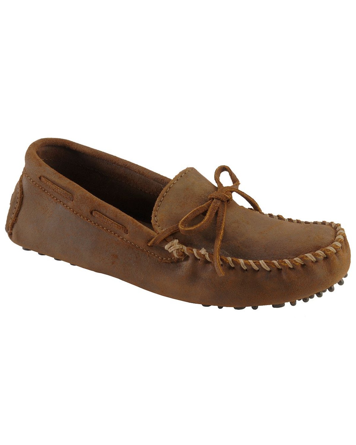 minnetonka cowhide driving moc