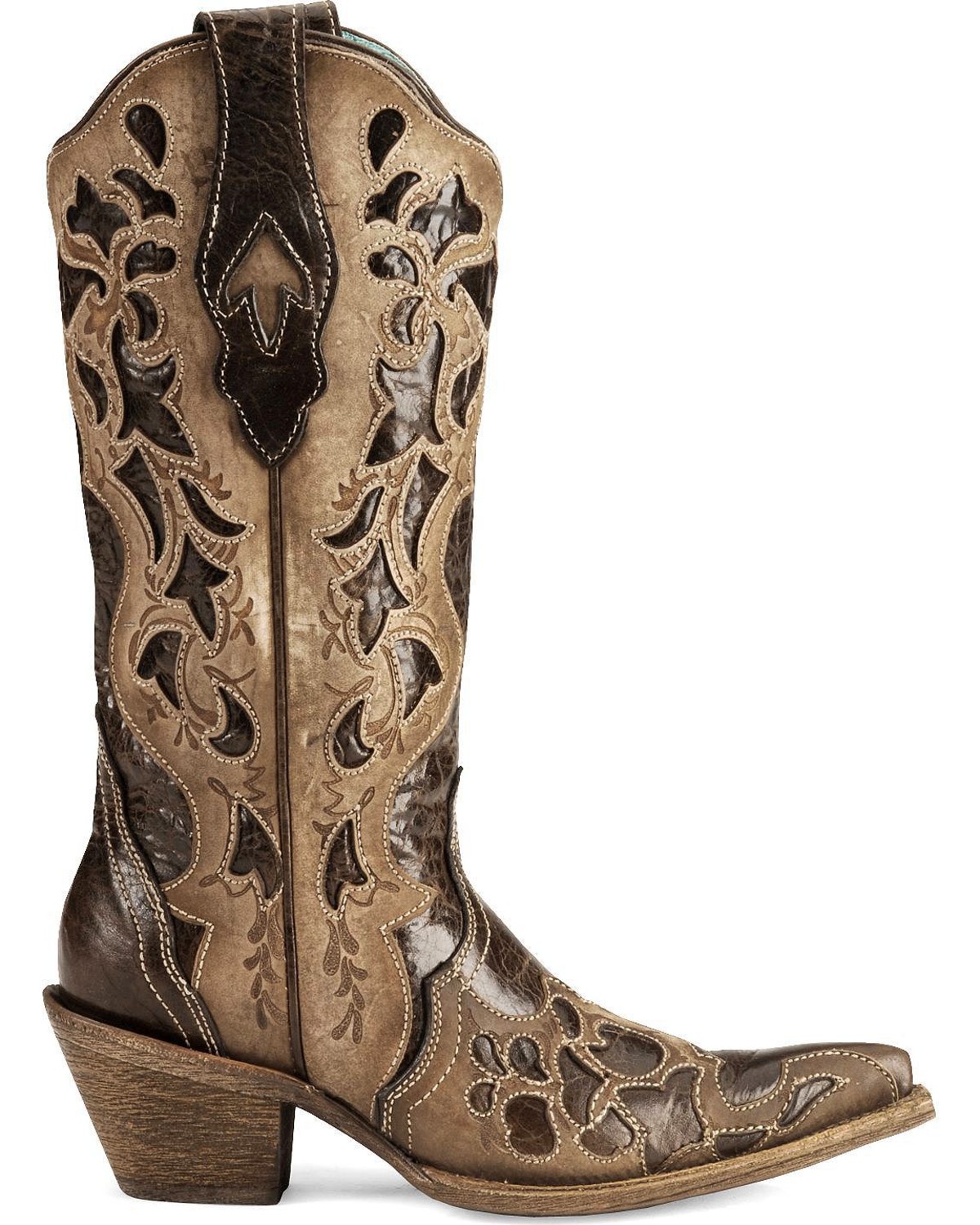 women's tooled cowboy boots
