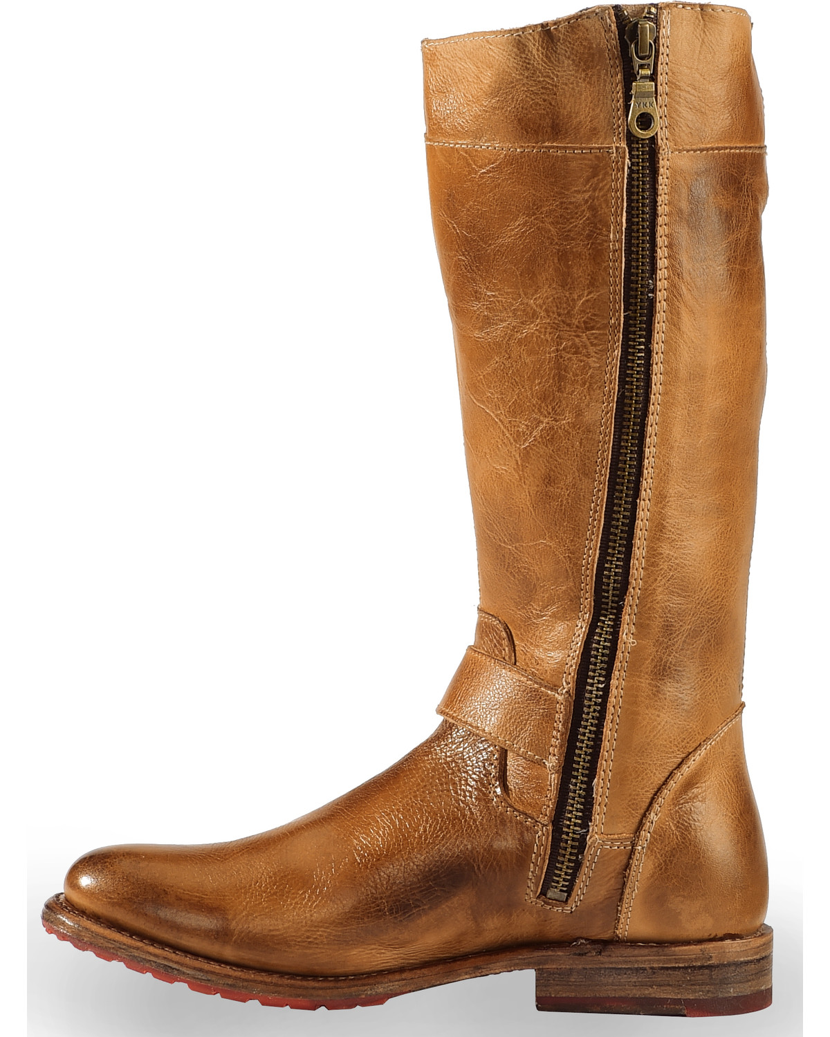 Bed Stu Women's Tan Gogo Lug Strap Boots Round Toe Boot Barn