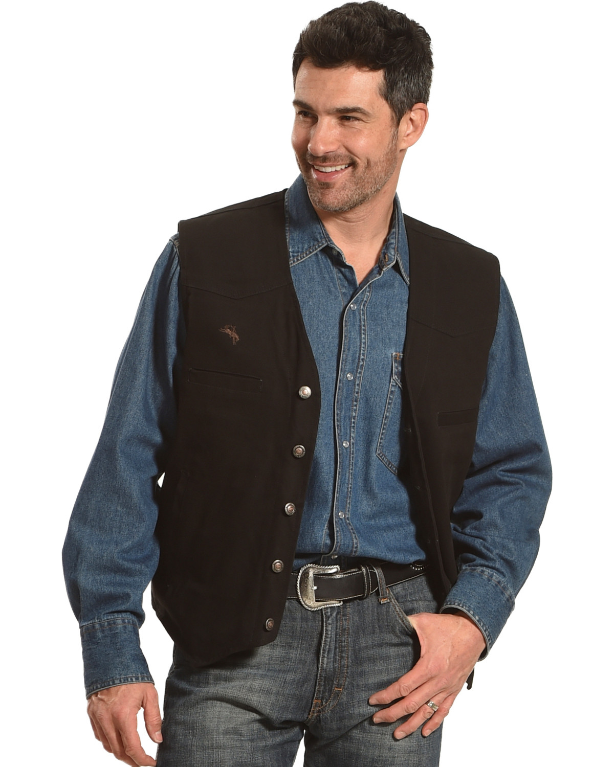 Wyoming Traders Men's Black Texas Concealed Carry Vest Boot Barn