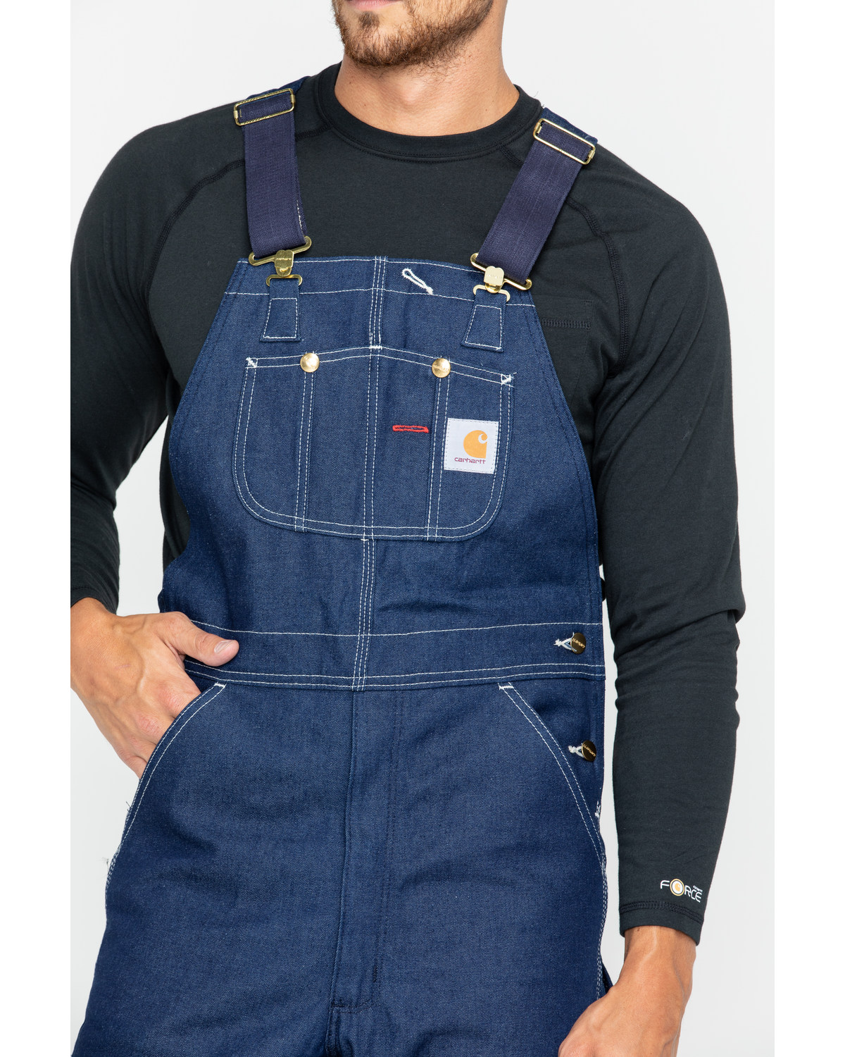 Carhartt Men's Denim Bib Overalls Boot Barn