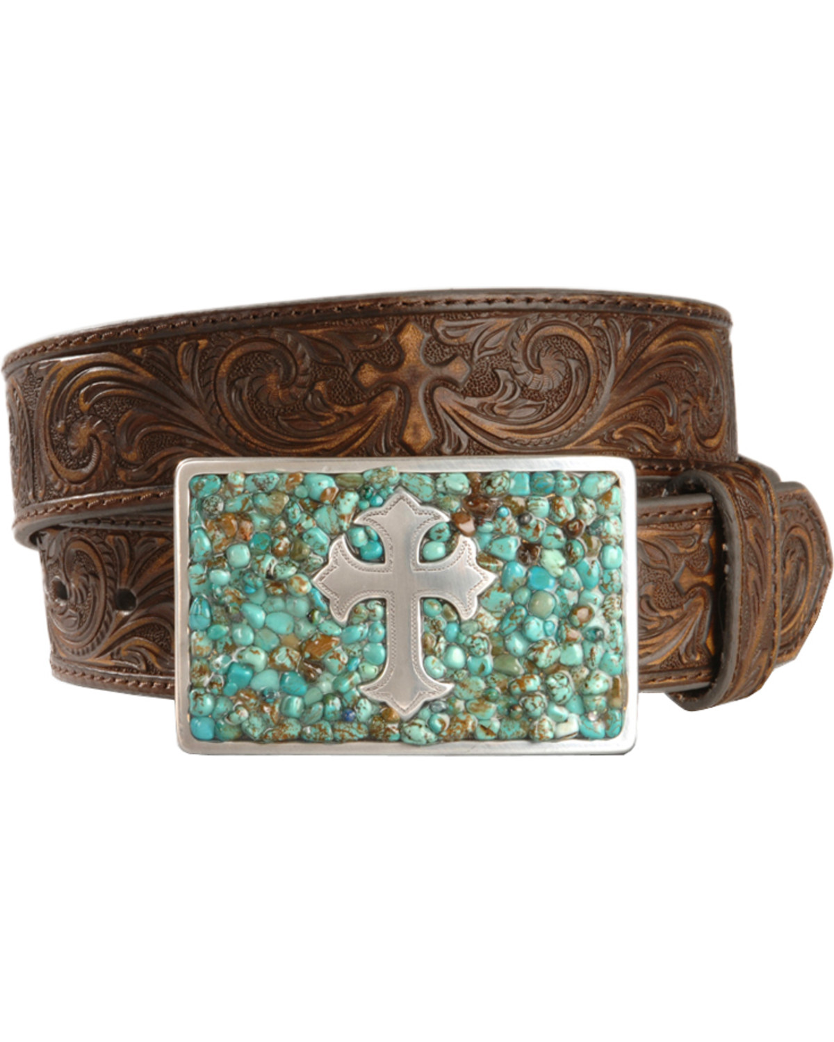 Nocona Belt Co. Women's Cross Belt and Buckle Set Boot Barn