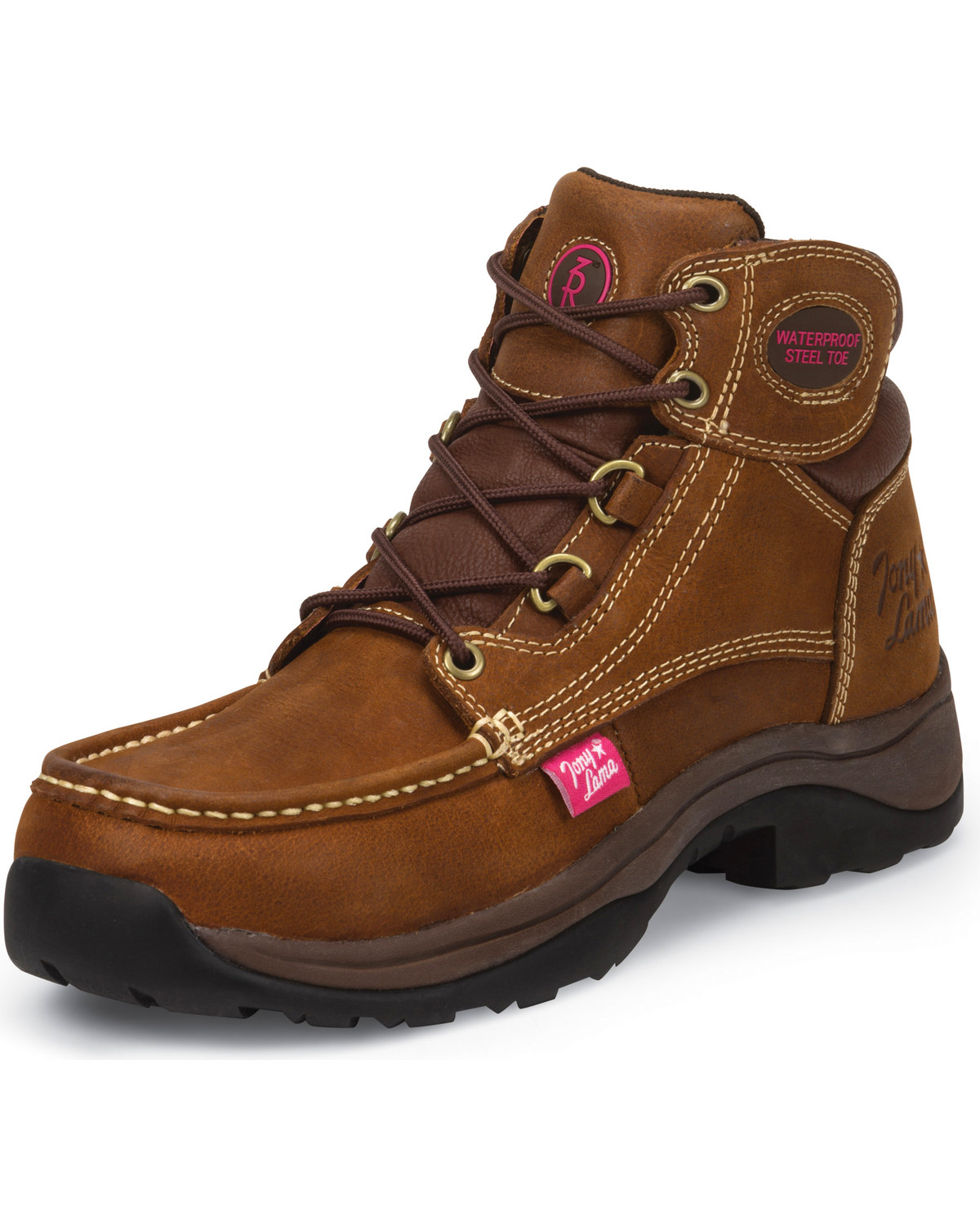 tan work boots for women