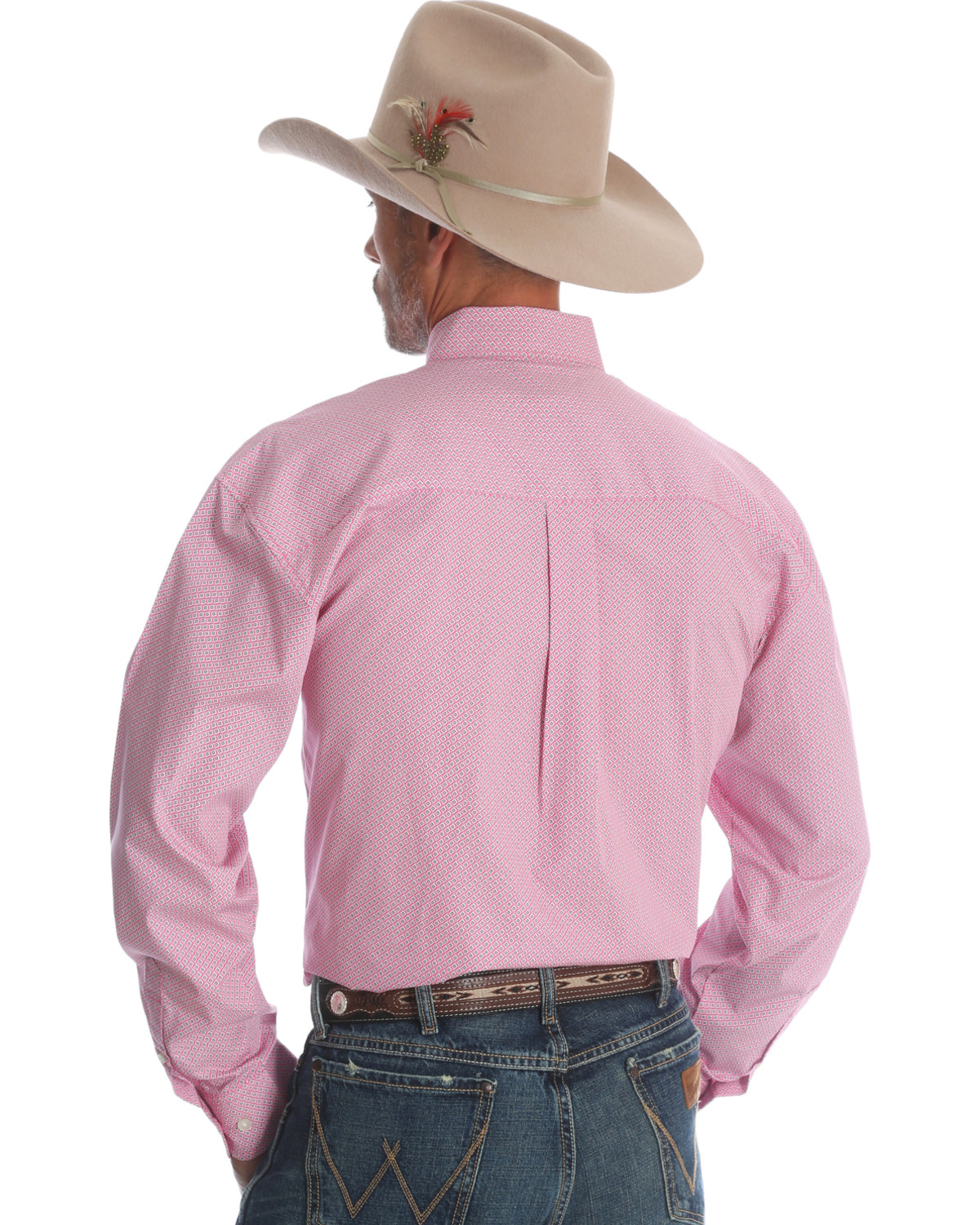 Wrangler Men's Tough Enough To Wear Pink Western Shirt Boot Barn