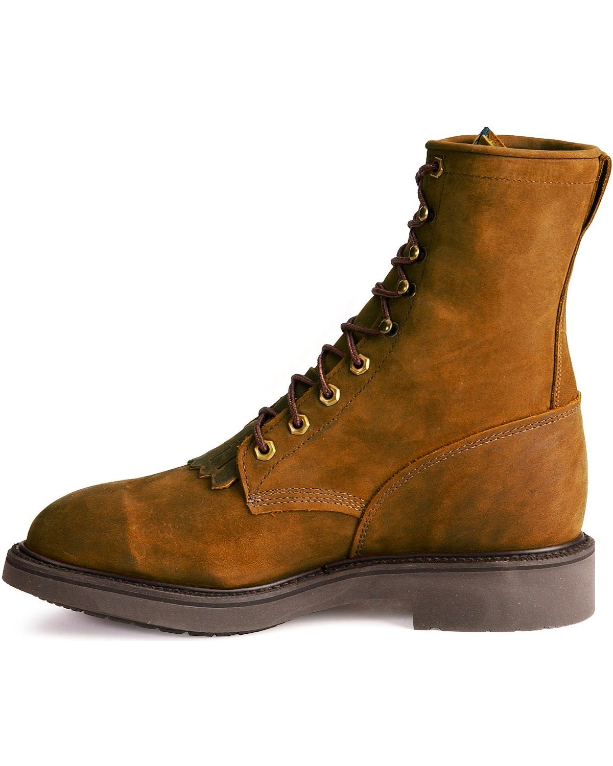 justin men's lace up boots