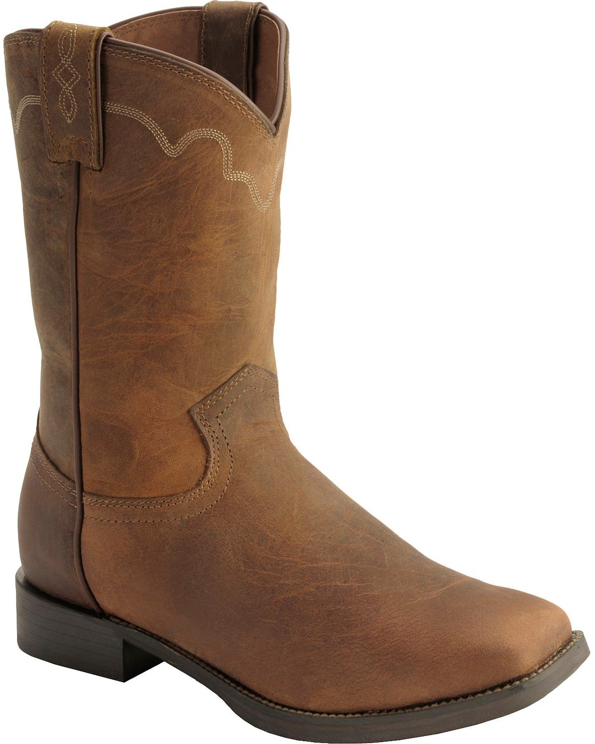 Justin Men's Naked Finish Square Toe Western Boots Boot Barn