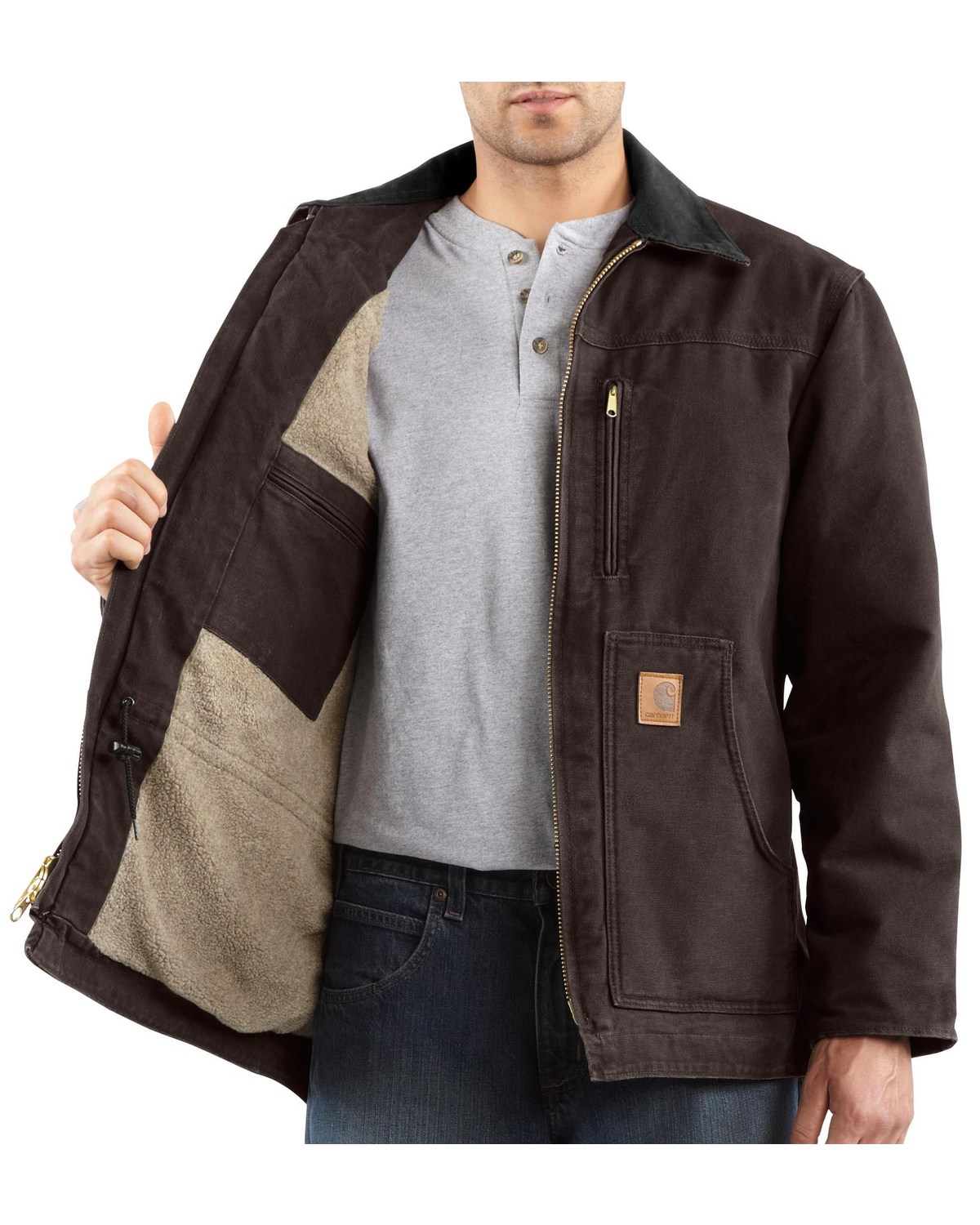 Carhartt Men's Sandstone Ridge Sherpa Lined Jacket Boot Barn