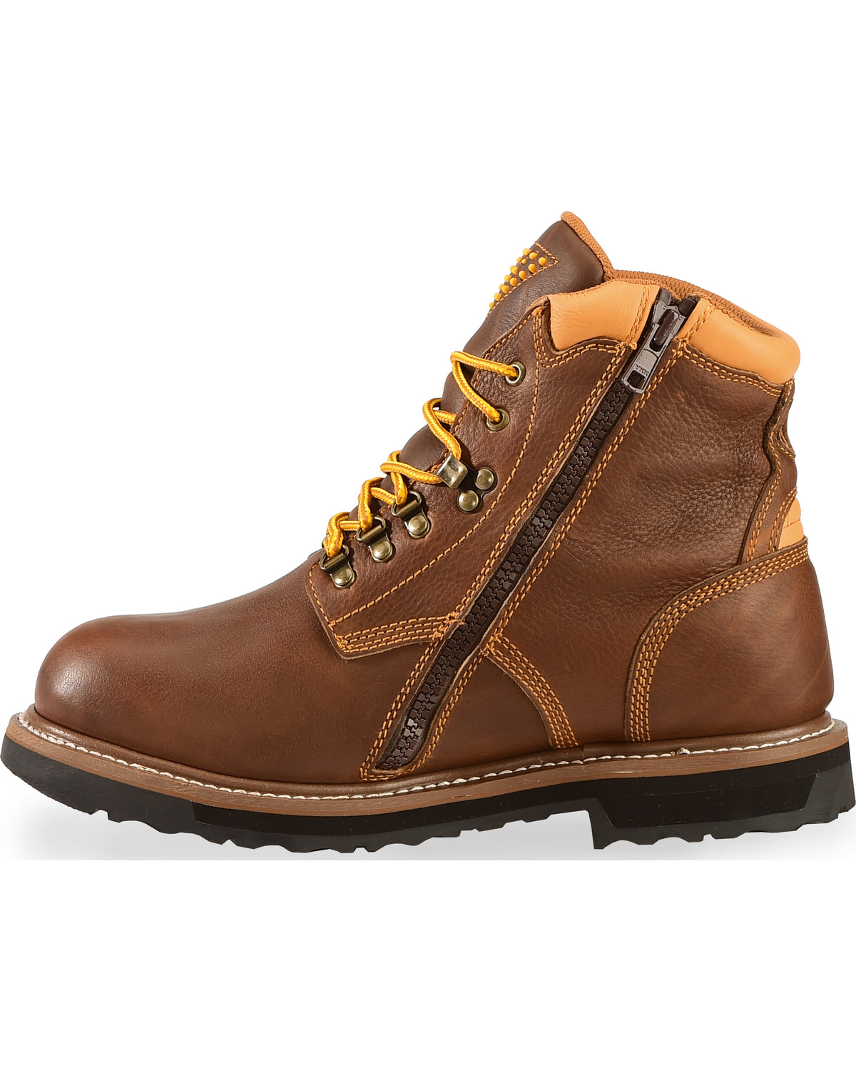 mens boots with laces and zip