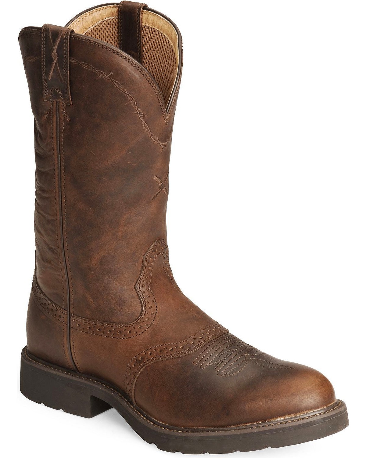 twisted x pull on work boots