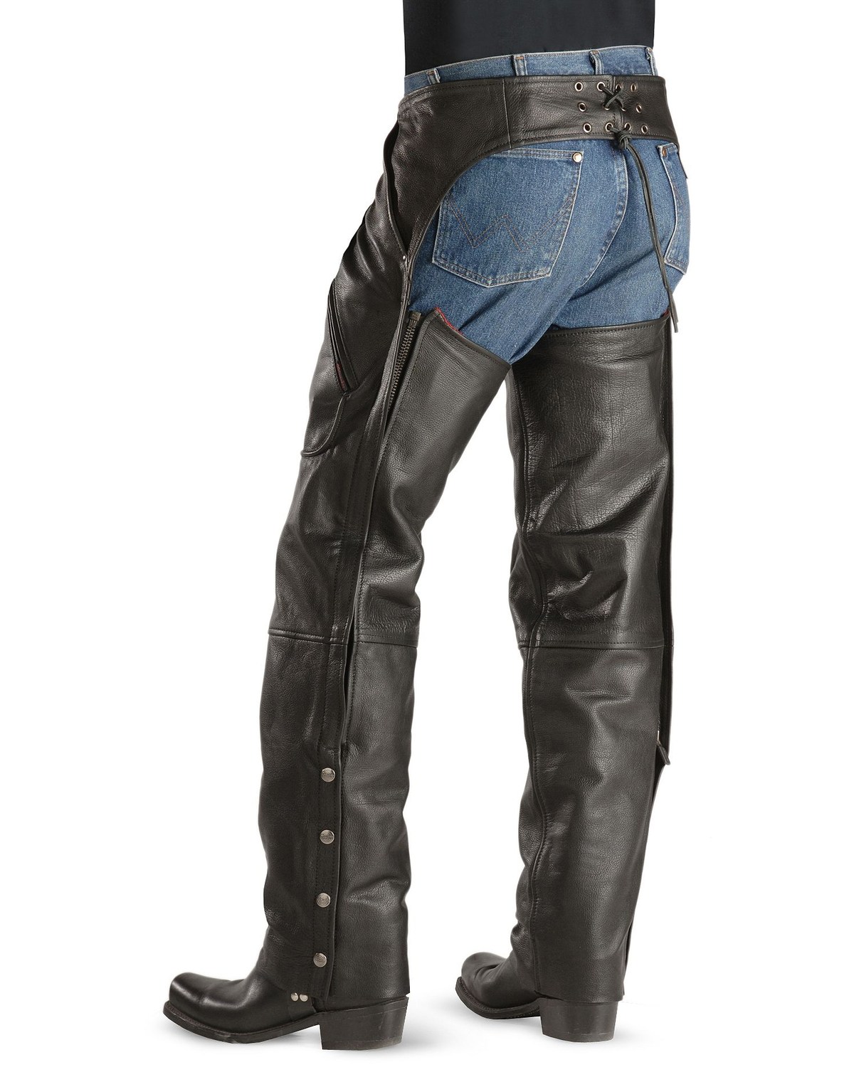 Milwaukee Unisex Gunslinger Leather Motorcycle Chaps Boot Barn
