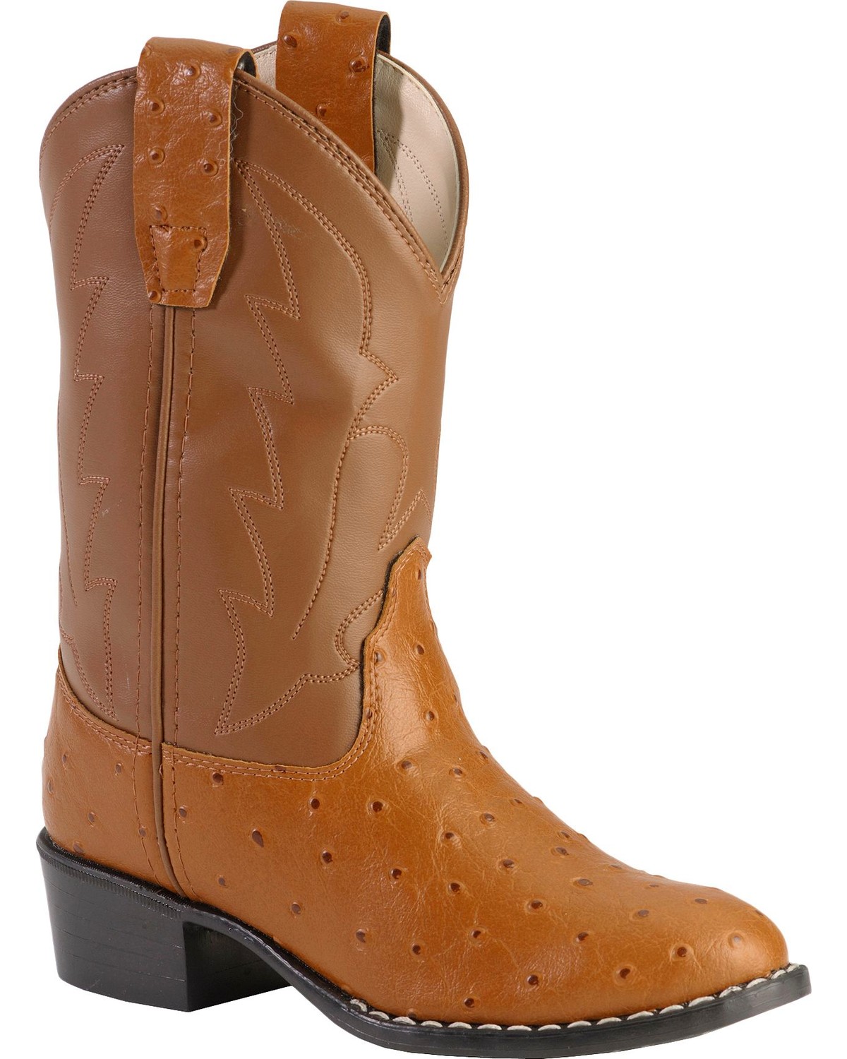 ostrich print boots