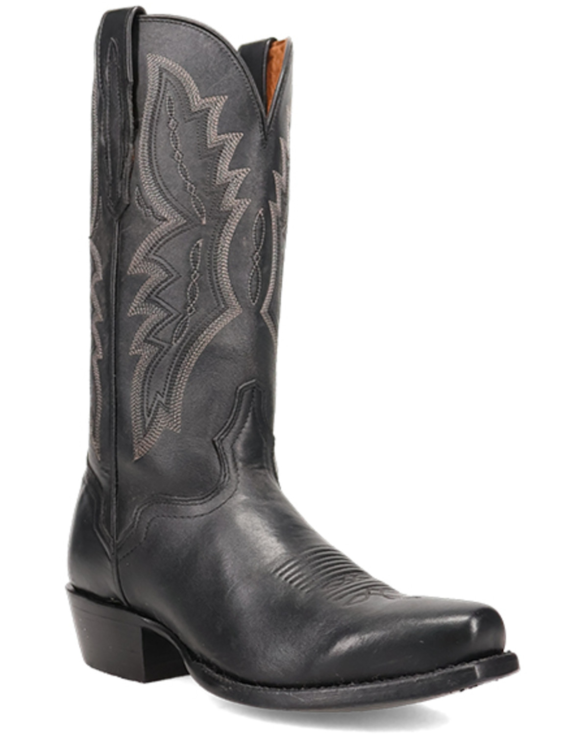 el dorado men's handmade western rattlesnake cowboy boots square toe