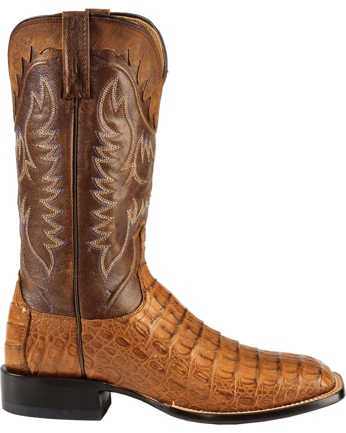 Lucchese Men's Rhys Hornback Caiman Exotic Western Boots Boot Barn