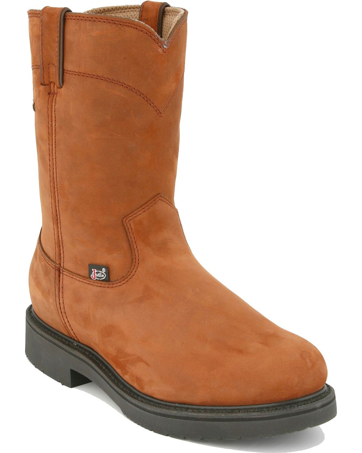 mens work boots pull on