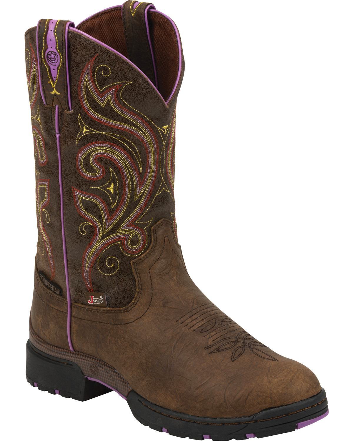 women's justin composite toe boots