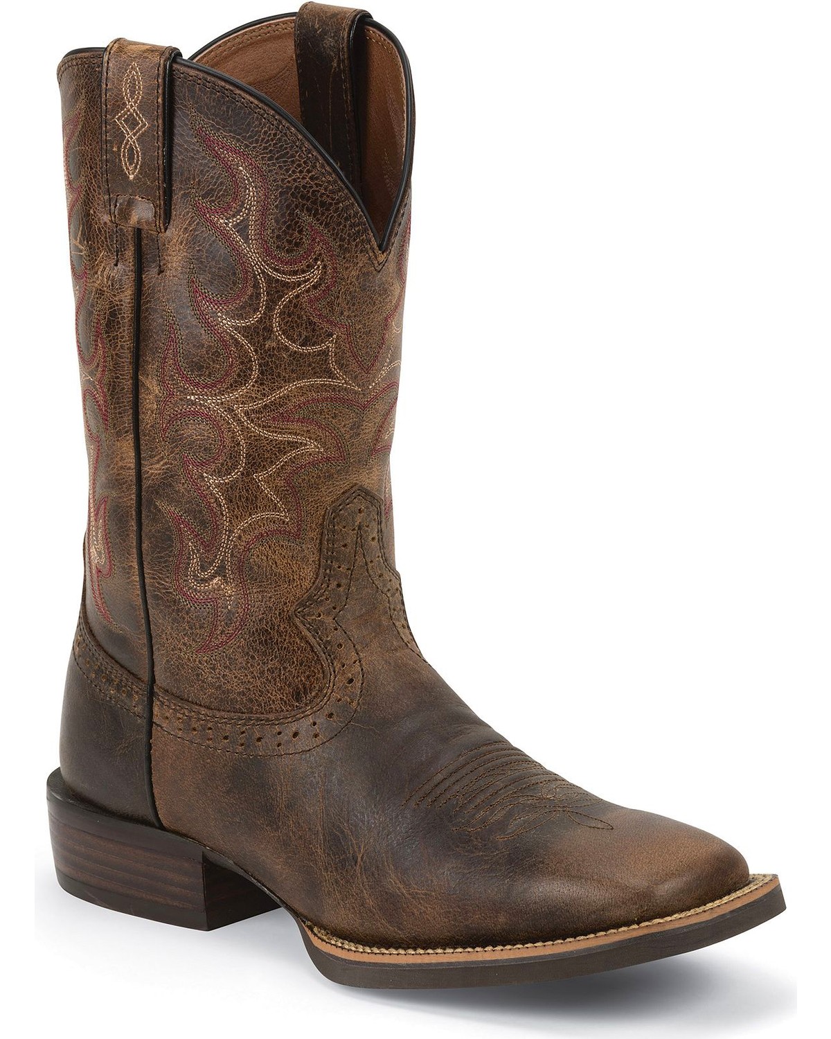 Justin Men's Silver Collection Square Toe Western Boots | Boot Barn