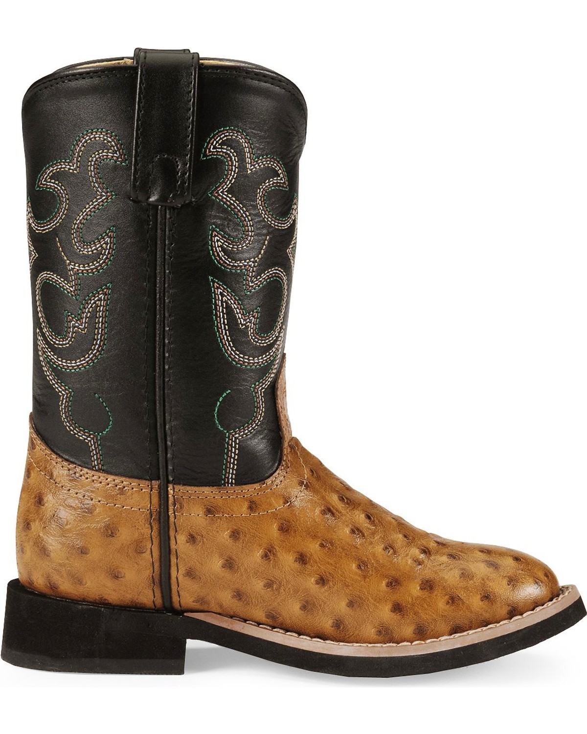 ostrich print boots