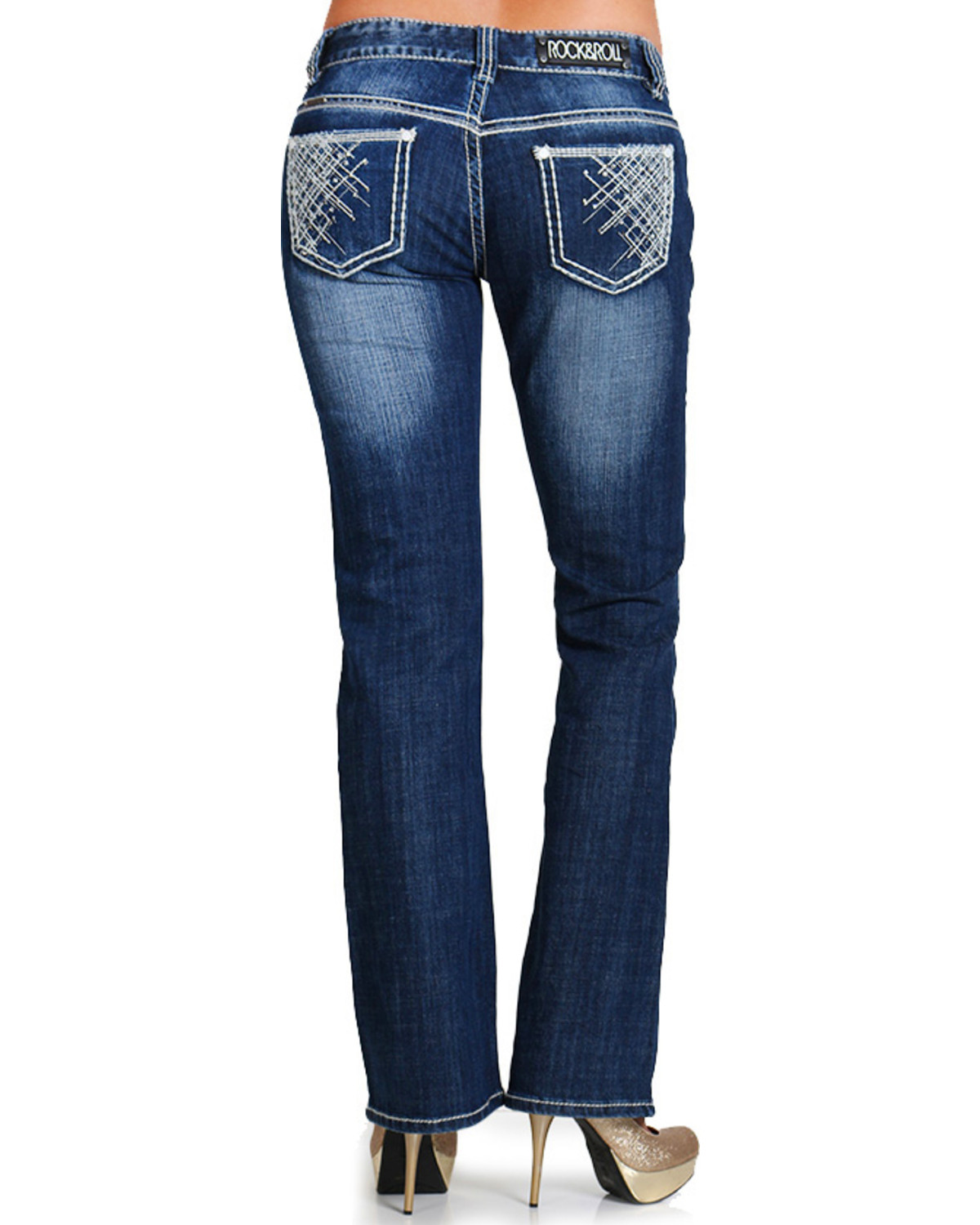rock and roll boot cut jeans