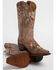 Shyanne Women's Maisie Floral Embroidered Western Leather Boots - Snip Toe, Brown, hi-res