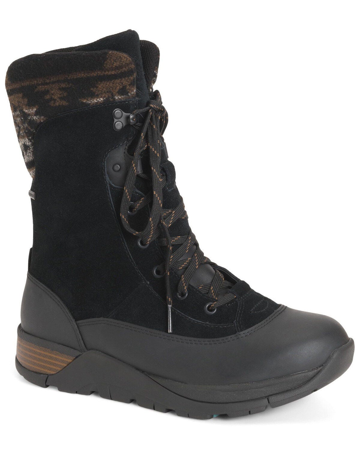 Muck Women's Apres Lace V2 Leather, Black, Size: 8