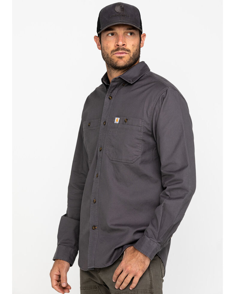 carhartt rugged flex rigby long sleeve work shirt