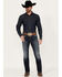 Image #1 - Cody James Men's Moonbeam Dark Wash Slim Straight Stretch Denim Jeans, Dark Wash, hi-res