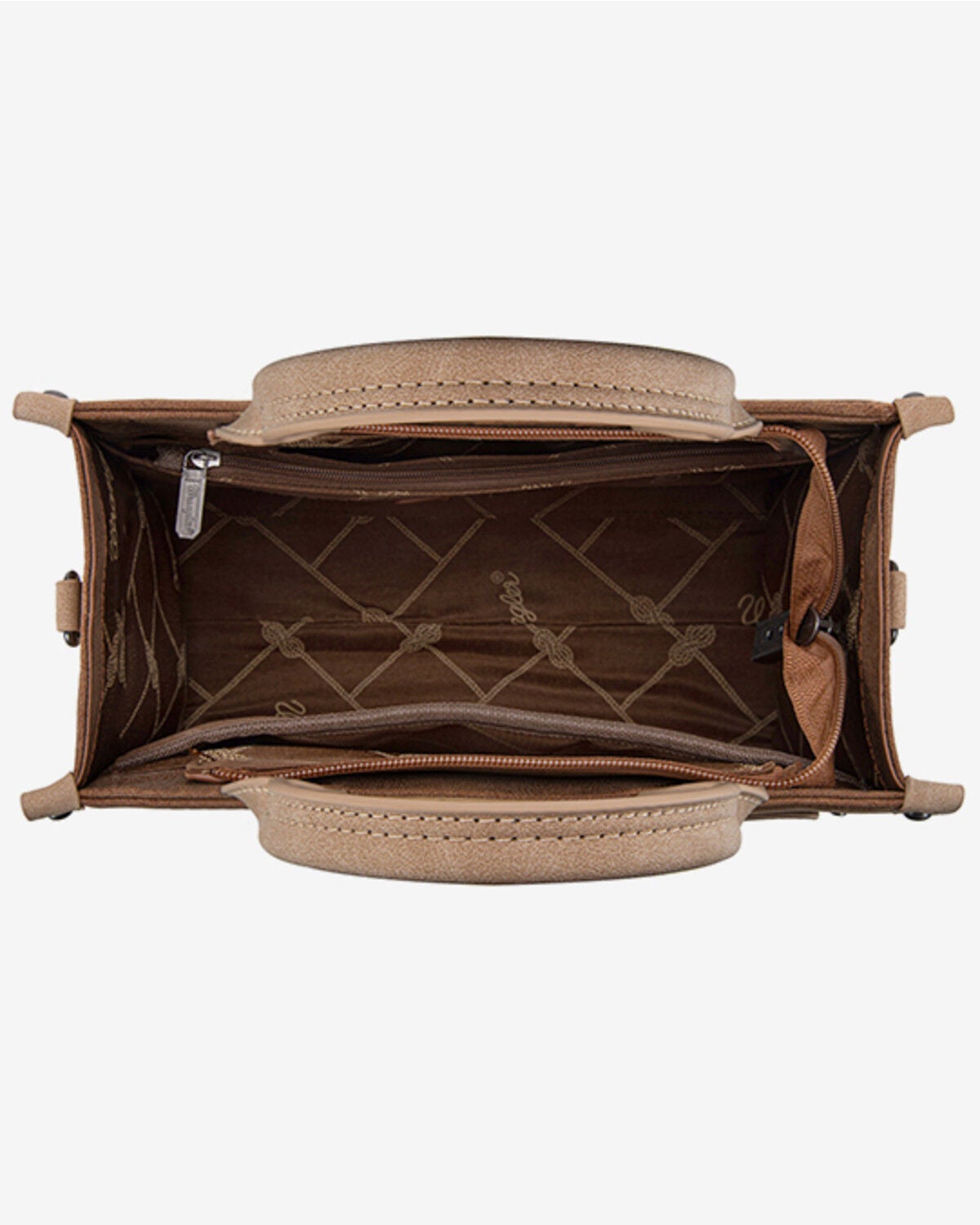 Image #3 - Wrangler Women's Buckle Crossbody Carry Large Tote, Brown, hi-res