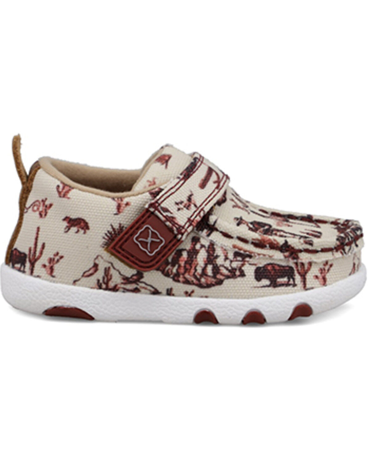Image #2 - Twisted X Toddler Driving Mocs, Maroon, hi-res