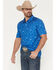 Image #2 - Buckwear Men's Busch Light Repeat Short Sleeve Stretch Polo, Teal, hi-res