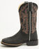 Image #3 - Justin Women's Ashtyn Performance Western Boots - Broad Square Toe, Black, hi-res