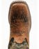 Smoky Mountain Boys' Jesse Bison Leather Print Boot - Square Toe, Brown, hi-res