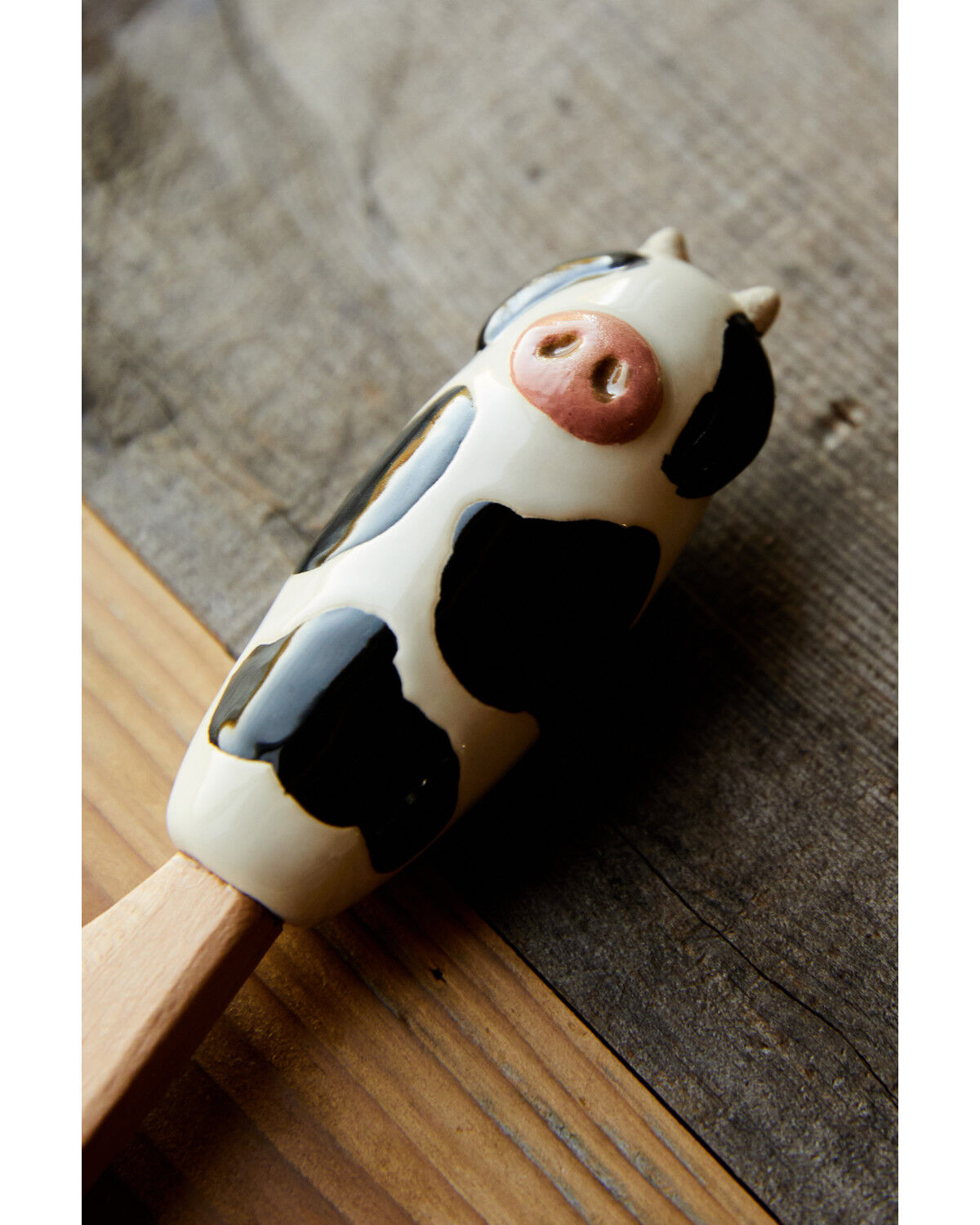 Mud Pie Cow Tidbit Bowl And Spreader Set