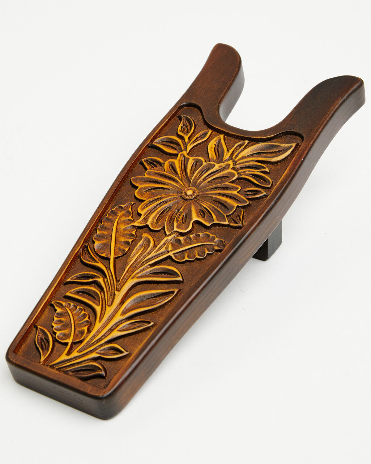 Image #1 - Boot Barn Cassidy Tooled Floral Boot Jack, Brown, hi-res