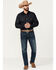 Image #1 - DEVIL-DOG Dungarees Men's Burke Vintage Medium Wash Athletic Fit Performance Stretch Denim Jeans, Medium Wash, hi-res