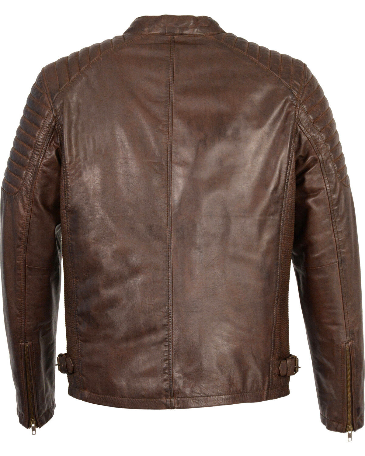 Image #2 - Milwaukee Leather Men's Quilted Shoulders Snap Collar Leather Jacket - 5X, , hi-res
