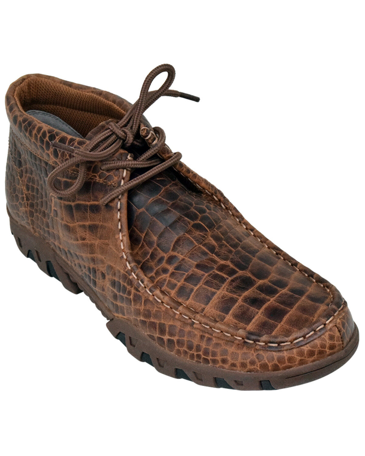 Image #1 - Ferrini Men's Croc Print Moccasin Boots - Moc Toe, , hi-res