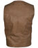STS Ranchwear Men's Antique Leather Chisum Vest , Brown, hi-res