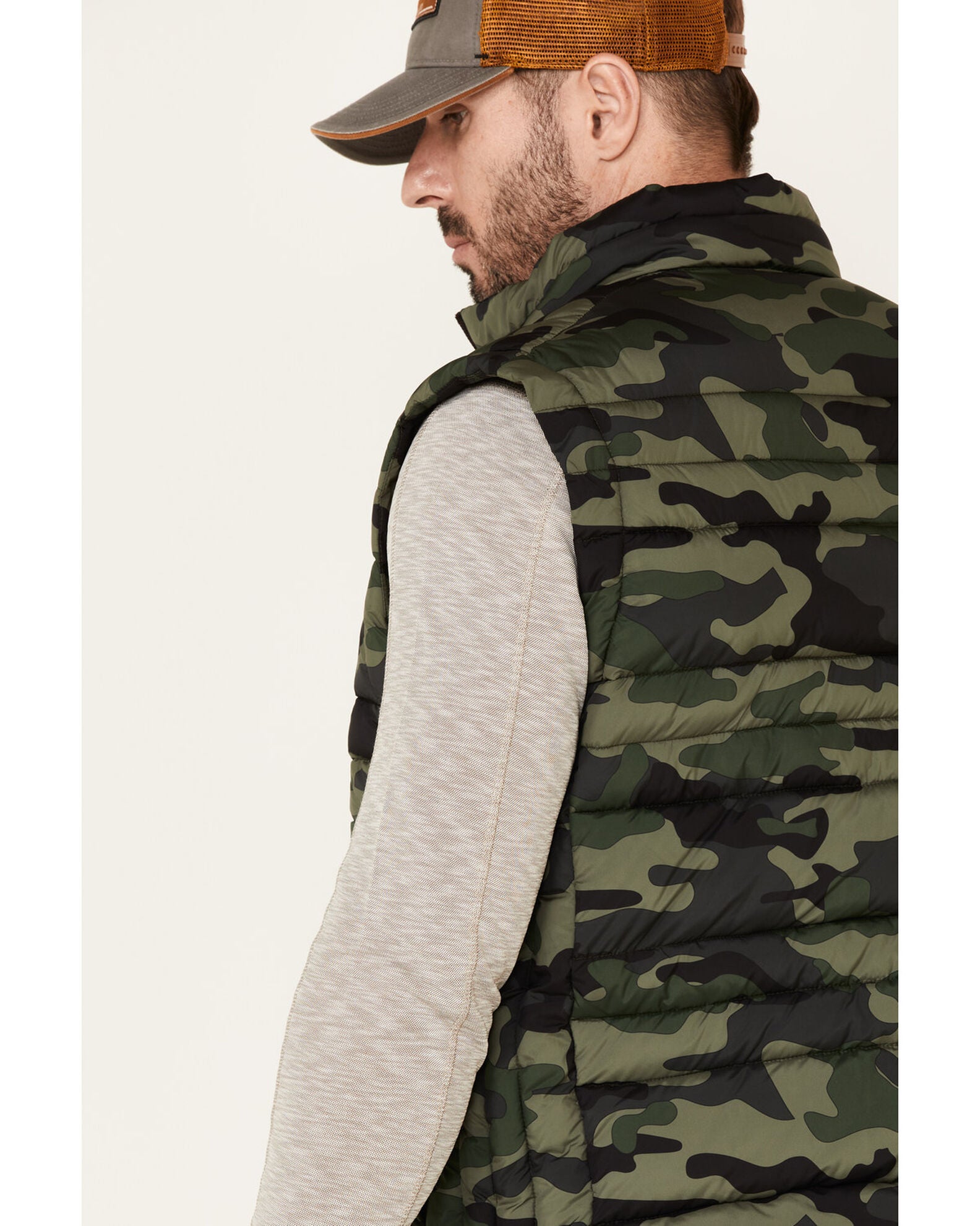 Flag & Anthem Worthington Hooded Puffer Vest in White main image 1