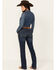 Image #3 - Wrangler Women's Jade Dark Wash Mid Rise Relaxed Bootcut Ultimate Riding Jeans, Dark Wash, hi-res