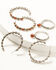 Image #1 - Shyanne Women's Desert Rose Antique Hoop Earrings Set - 3 Piece, Silver, hi-res